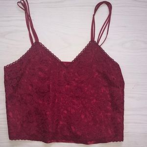 Vintage Victoria Secret gold label lace cami